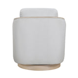 Gray Accent Chair Modern Living Room Furniture, 1pc Swivel Lounge Chair Luxury Comfort Wood Trim Arm B011P329265