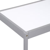 Gibson 3-Piece Dry Erase Kids Table & Two Chair Set, Gray B022P174725