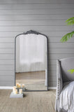 66" x 36" Full Length Mirror, Arched Mirror Hanging or Leaning Against Wall, Large Black Mirror for W2078124105
