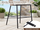 2-Pack Outdoor Bar Stools with Removable Cushions, 400 LBS Weight Capacity Woven Rope Patio Chairs 78348492