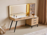 Vanity Desk with Mirror and Lights, Makeup Vanity Desk with Power Outlet, Makeup Desk with 5 55215204