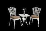 ZUN Bistro Set 3 Piece Rustproof Cast Aluminum Patio Furniture Sets 2 Chairs and 1 Round Table Outdoor, W640P251293