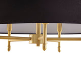 Presidio 5-Light Black Drum Shade Chandelier B03595694