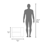 Sideboard Table, 4 Legs, 2 Shelves B097P296817