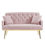 PINK TEDDY FABRIC 2 SEATER SOFA W588115440