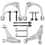 12x Front Upper Lower Control Arms Tie Rods Sway Bar Link Fit for Cadillac CTS 2008-2014 60279276