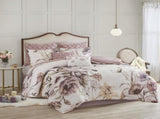 8 Piece Cotton Printed Comforter Set Blush Cal King B03597102