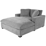 Mirod 53.5''*70.9'' Oversized Chaise, Lounge Chair - Classic Design, Soft Fabric, Easy Assembly, N760P196662E