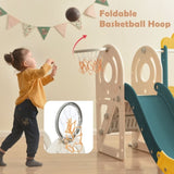 ZUN Kids Swing-N-Slide with Bus Play Structure, Freestanding Bus Toy with&Swing for Toddlers, Bus PP299290AAL