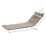 ZUN 2PCS Set Outdoor Lounge Chair Cushion Replacement Patio Funiture Seat Cushion Chaise Lounge W2911P211855