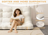 8 inch Floor Mattress Futon Mattress Sleeping Pad Foldable Roll Up Mat, Sofa Couch Bed, Full Size T3210P477353