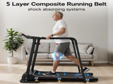 Walking Treadmill for Senior with Long Handrail, 300 lbs Capacity, 2.5HP Quiet Motor, Recovery 21573345