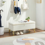 Upholstered storage rectangular bench for Entryway Bench,Bedroom end of Bed bench foot of the W2082P176730