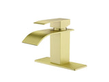 Waterfall Spout Single Handle Bathroom Sink Faucet 04317377