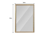 70" x 32" Gold Full Length Floor Mirror with PS Frame, Large Wall Mounted or Leaning Body Mirror for W2071P484407