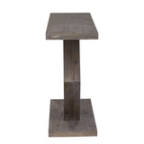 U_Style Modern Entryway Table with Innovative Hollow Hexagon Leg Structure and Premium Fir Veneer N711P241272A