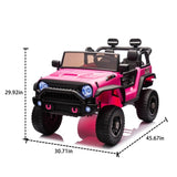 ZUN 24V Two-Seater Kids Ride On Truck Car W/Parents Control,200w*2,Seat width 20.28in,Four-wheel W1578P188702