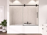 56-60"W x 60"H Frameless Sliding Tub Shower Door Enclosure, 5/16 inches Thick SGCC Tempered W2813P388107