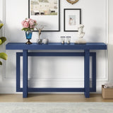 U_STYLE Contemporary Console Table with Wood Top, Extra Long Entryway Table for Entryway, Hallway, N711P230809V