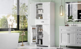 Bathroom Storage Cabinet with Multi-Functional Storage Space, Drawer with Slide Rails, Adjustable N759P241667K
