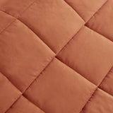 1 PCS Full/Queen Lightweight Down Alternative Blanket with Satin Trim Orange B035P319518