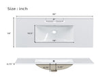 36-inch bathroom vanity with two soft close doors, adjustable shelves and three drawers N729P184710F