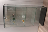 Glass Display Cabinet with 4-Shelf Double Doors and Lock, Curio Cabinet 5mm Tempered Glass Floor W3190P271476