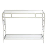 Toughened Glass Panel Console Table---Circle Shape 36052261