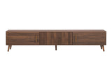 Mid Century TV Stand 2 Drawers, Media Console Table for TVs up to 80'', Entertainment Center N710P222772P