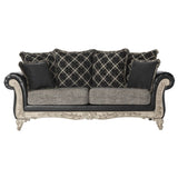 San Marino 2-Tone Fabric Wooden Frame Sofa and Loveseat Set T2574P198797