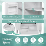 30" Bathroom Vanity with Sink, Two Doors with Shelf, Soft Close Door Hinges, Vintage Style, White N759P226000K
