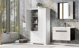 ZUN Tall Bathroom Storage Cabinet, Cabinet with Two Doors and Drawers, Adjustable Shelf, MDF Board, 44112722