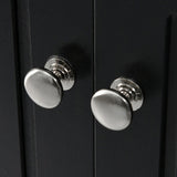 Black Triangle Bathroom Storage Cabinet with Adjustable Shelves, Freestanding Floor Cabinet for Home 62126568