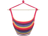 Distinctive Cotton Canvas Hanging Rope Chair with Pillows Rainbow 54750253
