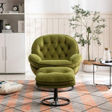 Accent chair TV Chair Living room Chair with Ottoman-FRUIT GREEN W676P232280