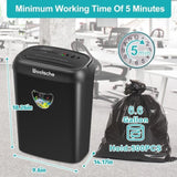 Paper Shredder, 14 Sheet Cross Cut, 6.6 Gallon Basket, P-4 Security Level, 3 Mode Design - Jam Proof 76582351