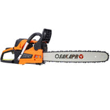 62CC Gas Powered Chainsaw, 2-Cycle Petrol Handheld Cordless Chain Saw, Gasoline Gas Chainsaws for W465P209768