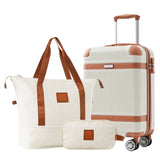 Hardshell Luggage Sets 3 Piece Carry-on Suitcase Double Spinner Wheels with TSA Lock for Men Women, N730P167694
