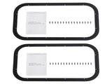 2 Pack 12" W x 22" H RV Camper Vertical Window fit for RV/Camper/Cargo/Food Truck 95486126