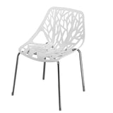 4pcs Bird's Nest Style Lounge Chair White 43246138