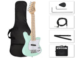 30in Maple Fingerboard Mini Electric Guitar Kit with 5W Amplifier Bag String 20480479