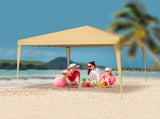 3 x 3m Two Doors & Two Windows Practical Waterproof Right-Angle Folding Tent Khaki 82188292
