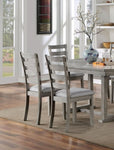 ZUN Gray Color Dining Chairs Padded Seat Set of 2pc Side Chair Ladder Back Kitchen Dining Room B011P246316