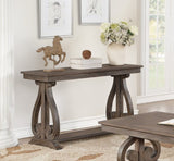 Classic Traditional Sofa Table with Bottom Shelf Dark Oak Finish Scrolled Base Support 1pc Wooden B011P175453