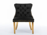 Furniture,Modern, High-end Tufted Solid Wood Contemporary Velvet Upholstered Dining Chair with 45655685