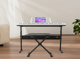 GEP-110 61 Key Lighting Keyboard with Piano Stand, Piano Bench, Built In 74222726