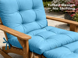 Outdoor Adirondack Chair Cushions 44x19x4 inch Waterproof Rocking Chair Cushion with 17x19 Ottoman 80462590