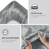 Satin Satin Luxury Sheet Set Split King B035P294185