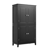 ZUN Elegant Bathroom Floor Storage Cabinet, Bathroom Storage Unit, Freestanding Cabinet with 4 Doors, 96700316