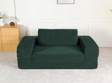 Compression Human Dog Sofa Bed for Adult & Pets,Modern Floor Couch With Pillow for Living Room 32722430